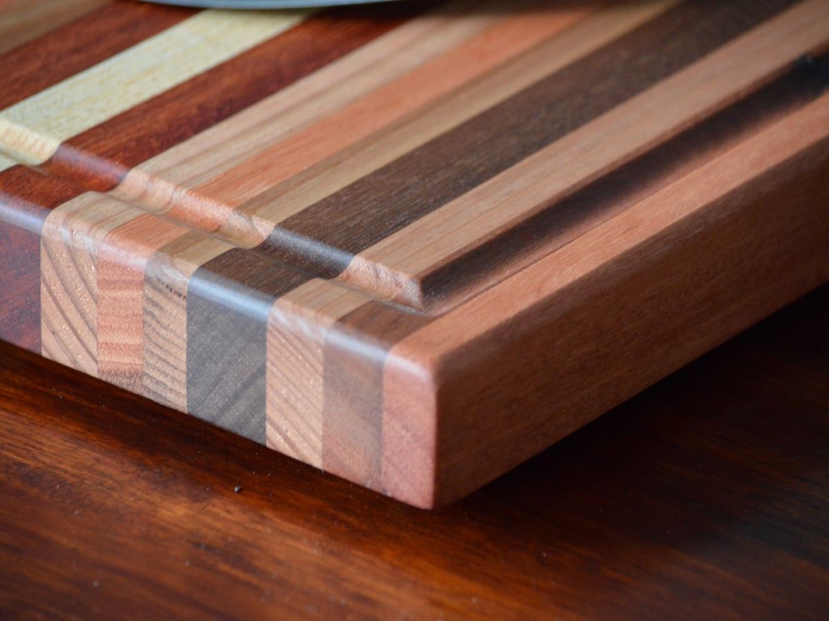 Close-up of timber grain and finish